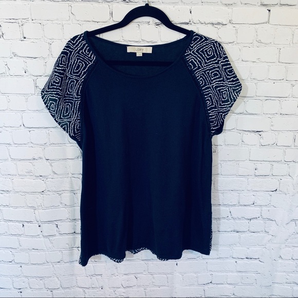 LOFT Tops - Loft Top Short Sleeve Size Large